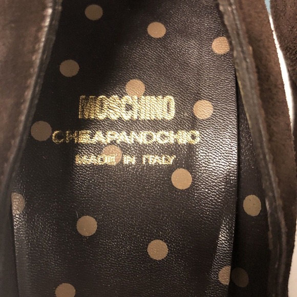Moschino Cheap and Chic Womens Brown Suede Bow Accents Heels Shoes Bow US 8 / 39 - Picture 9 of 10